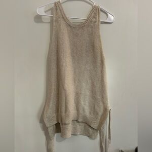 Universal Thread Oatmeal Sleeveless Knit Sweater Top